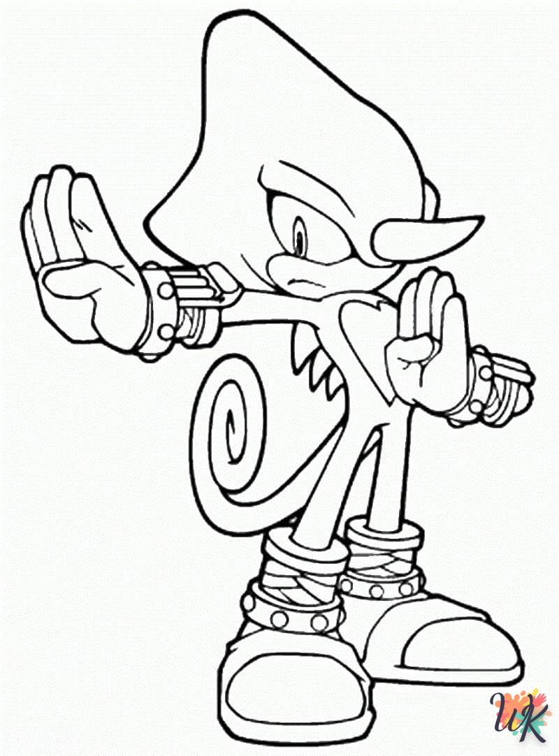 Dibujos para Colorear Sonic 18