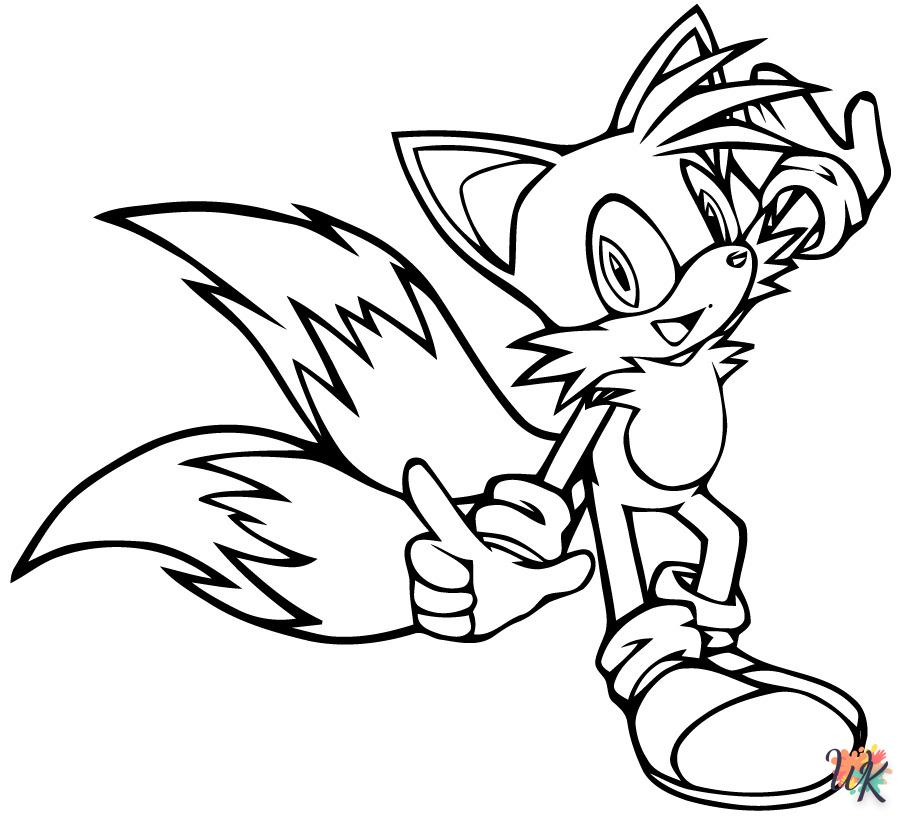 Dibujos para Colorear Sonic 2