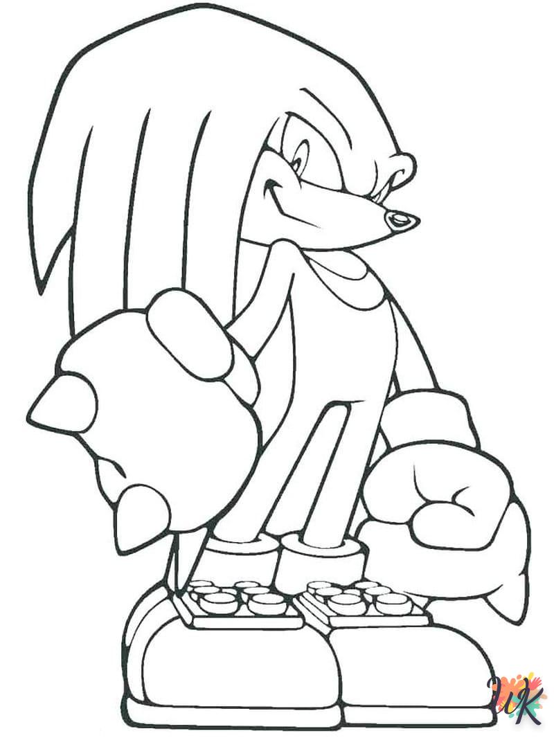 Dibujos para Colorear Sonic 20
