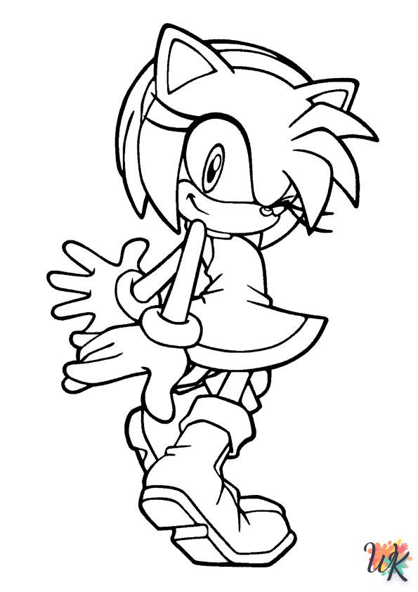 Dibujos para Colorear Sonic 21
