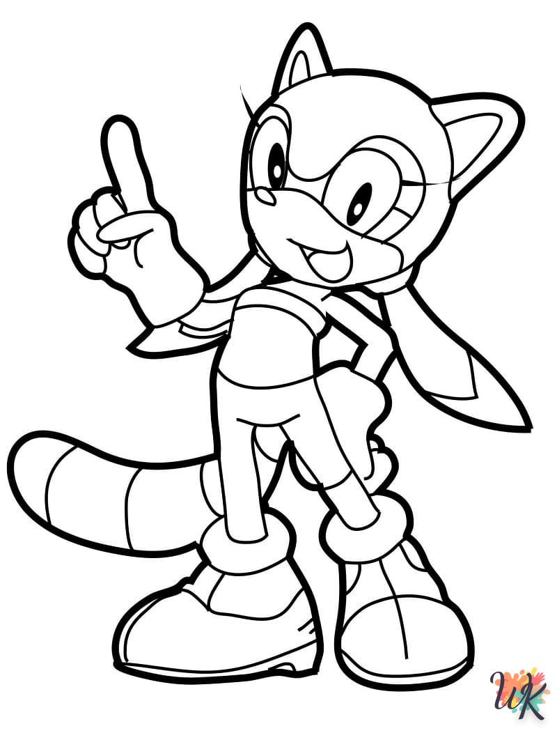 Dibujos para Colorear Sonic 22