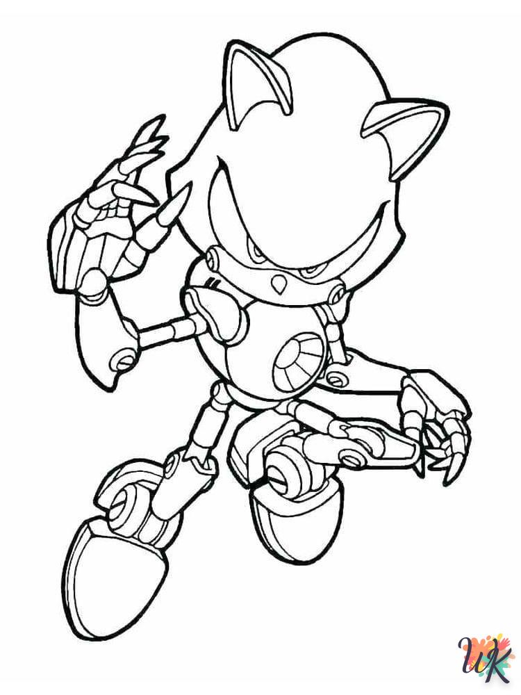 Dibujos para Colorear Sonic 24