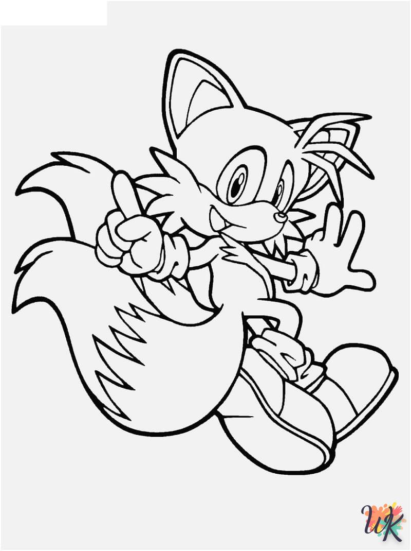 Dibujos para Colorear Sonic 25