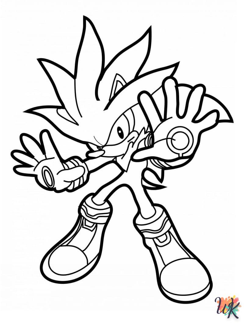 Dibujos para Colorear Sonic 26