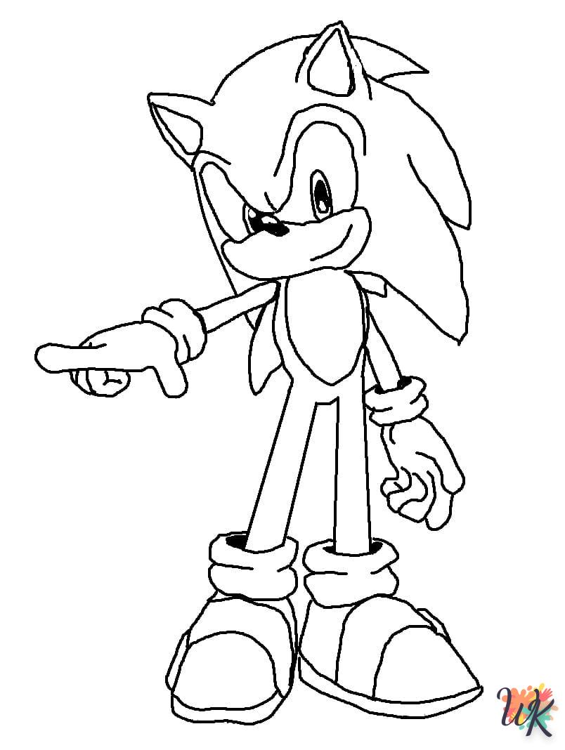 Dibujos para Colorear Sonic 27