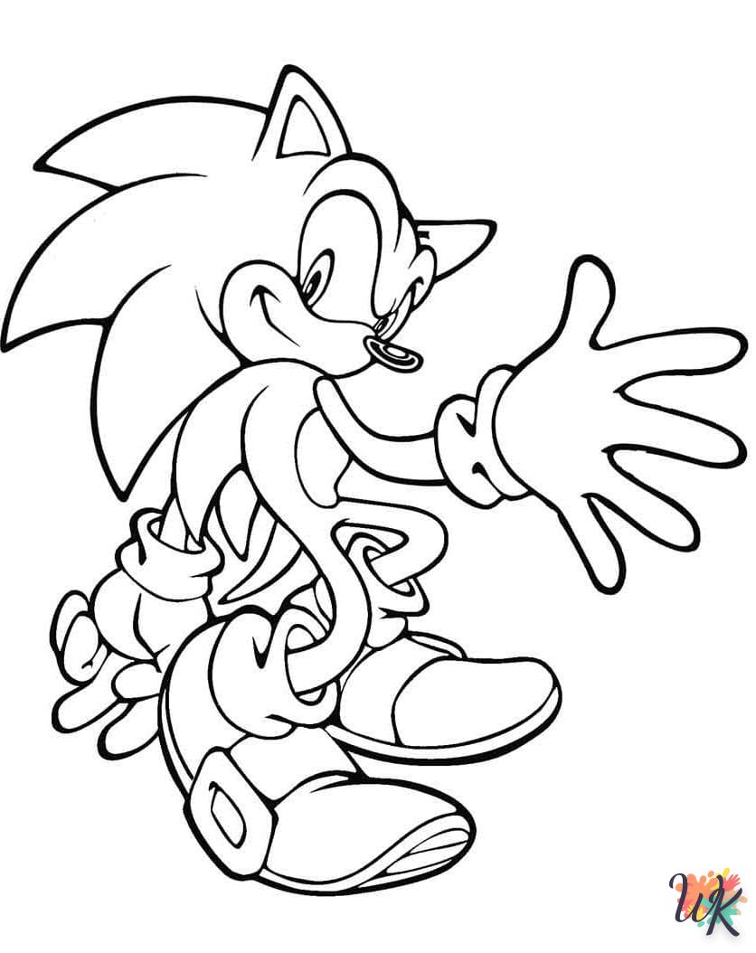 Dibujos para Colorear Sonic 28