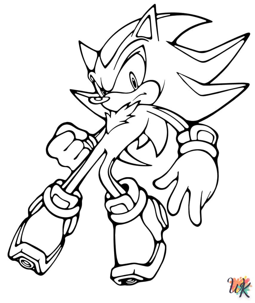 Dibujos para Colorear Sonic 29