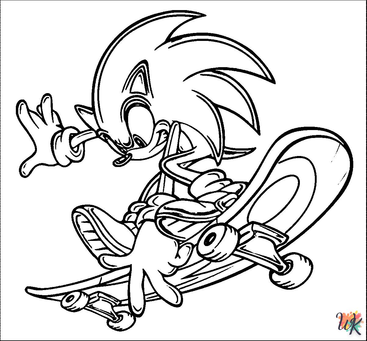 Dibujos para Colorear Sonic 3