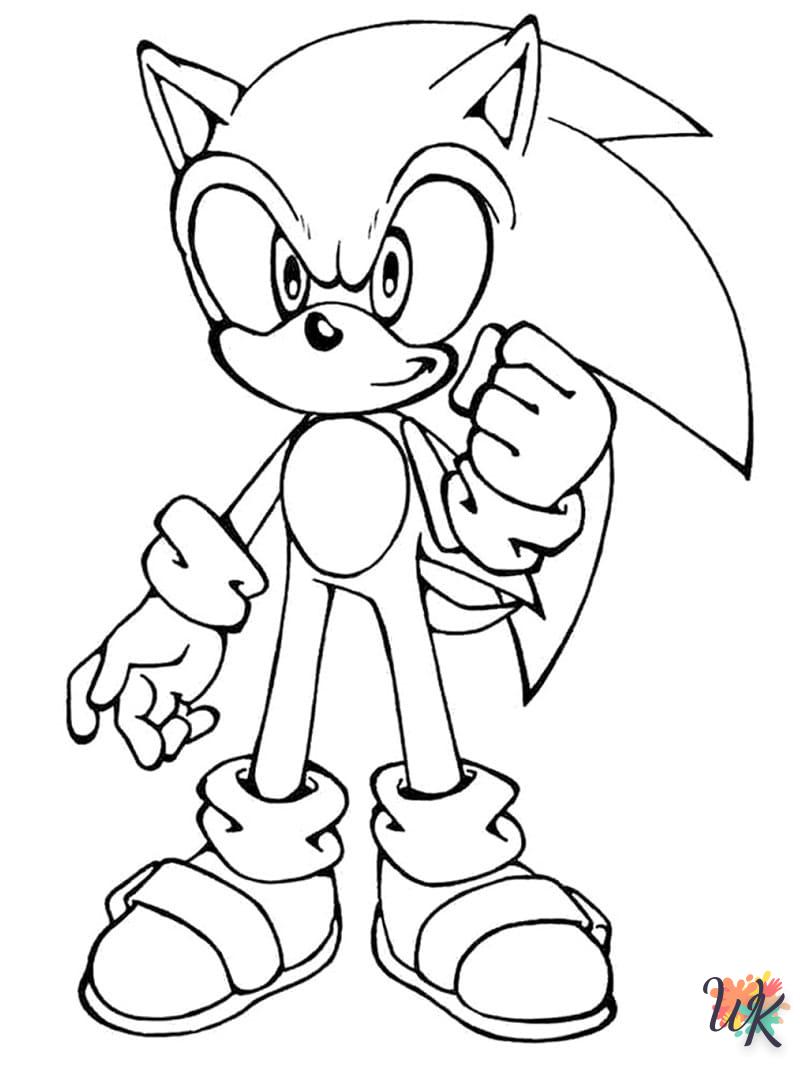 Dibujos para Colorear Sonic 30