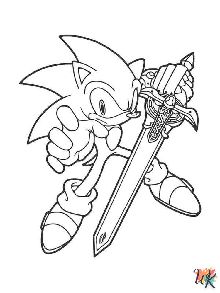 Dibujos para Colorear Sonic 32