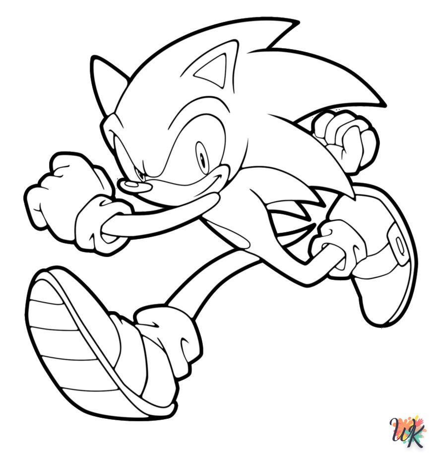 Dibujos para Colorear Sonic 34
