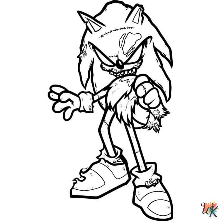 Dibujos para Colorear Sonic 37
