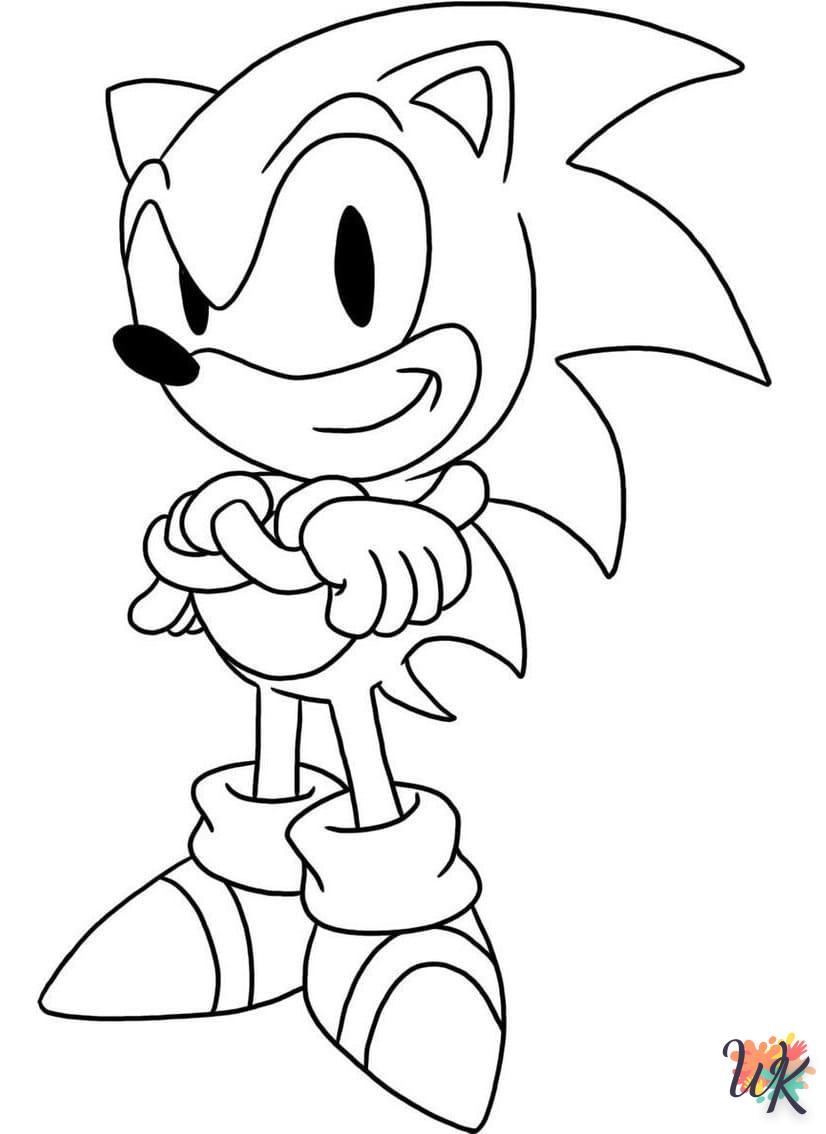 Dibujos para Colorear Sonic 40