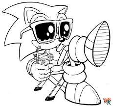 Dibujos para Colorear Sonic 42
