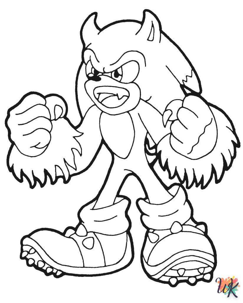 Dibujos para Colorear Sonic 43