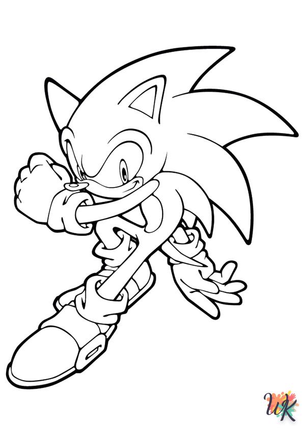 Dibujos para Colorear Sonic 44