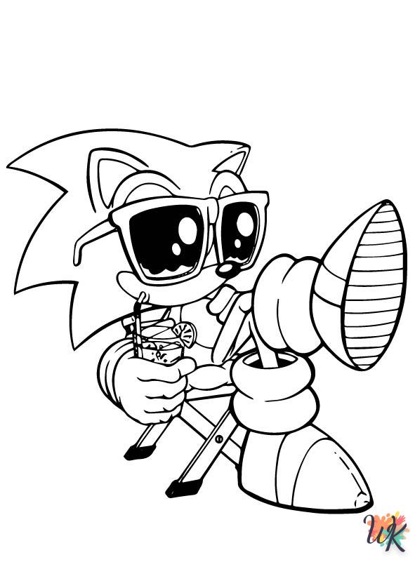 Dibujos para Colorear Sonic 46