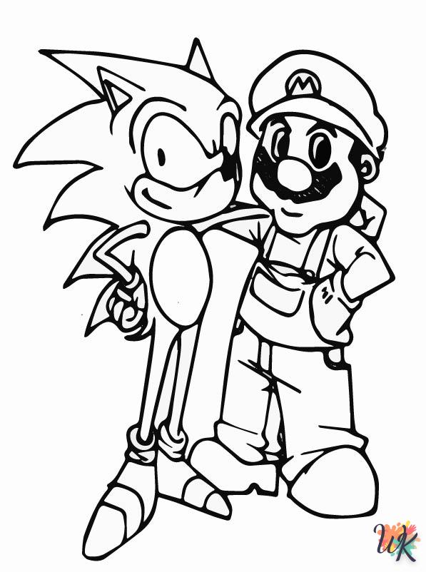 Dibujos para Colorear Sonic 47