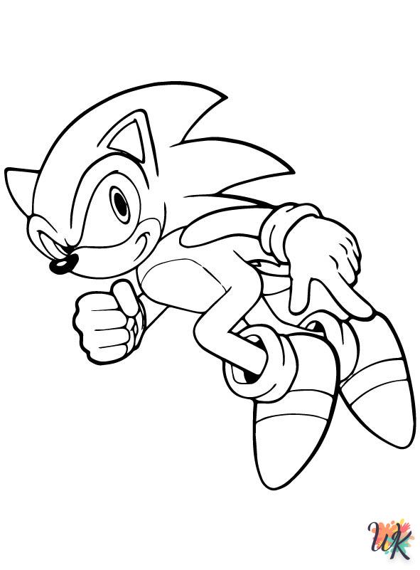 Dibujos para Colorear Sonic 50