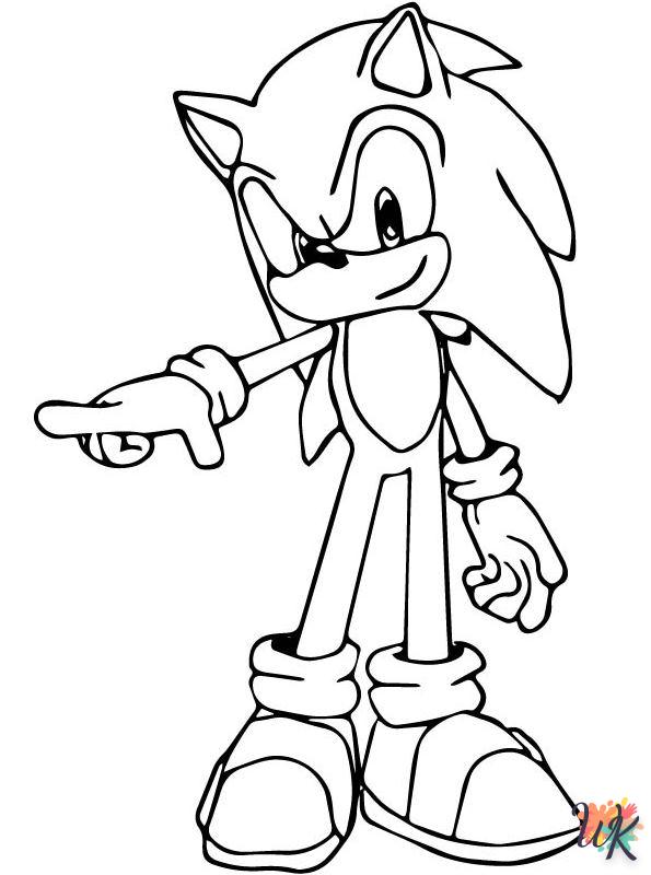 Dibujos para Colorear Sonic 52