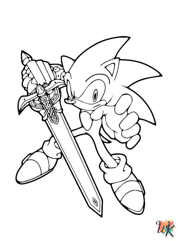 Dibujos para Colorear Sonic 54