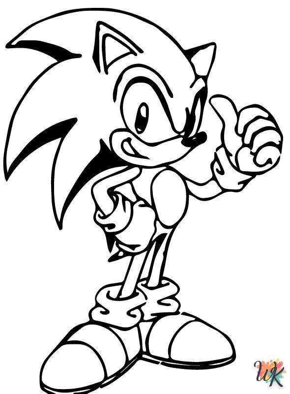 Dibujos para Colorear Sonic 56