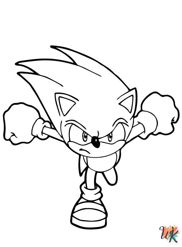 Dibujos para Colorear Sonic 64