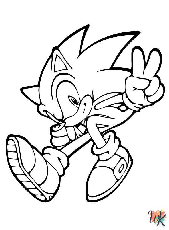 Dibujos para Colorear Sonic 73