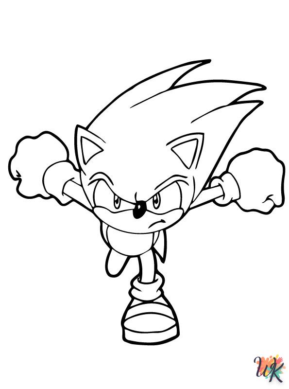 Dibujos para Colorear Sonic 74