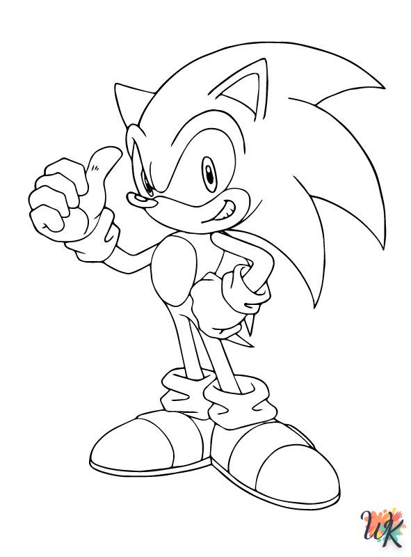 Dibujos para Colorear Sonic 75