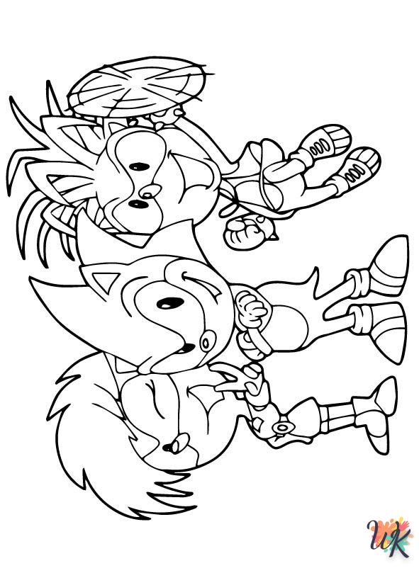 Dibujos para Colorear Sonic 77