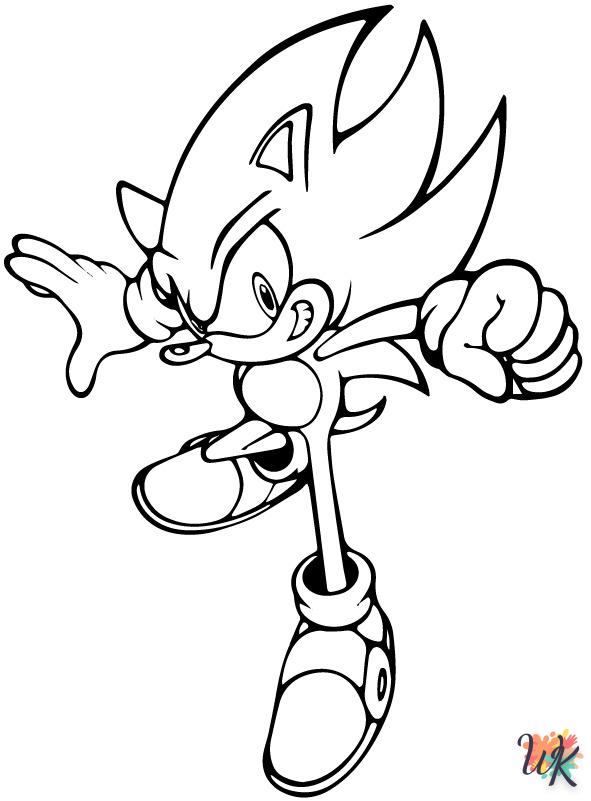 Dibujos para Colorear Sonic 80
