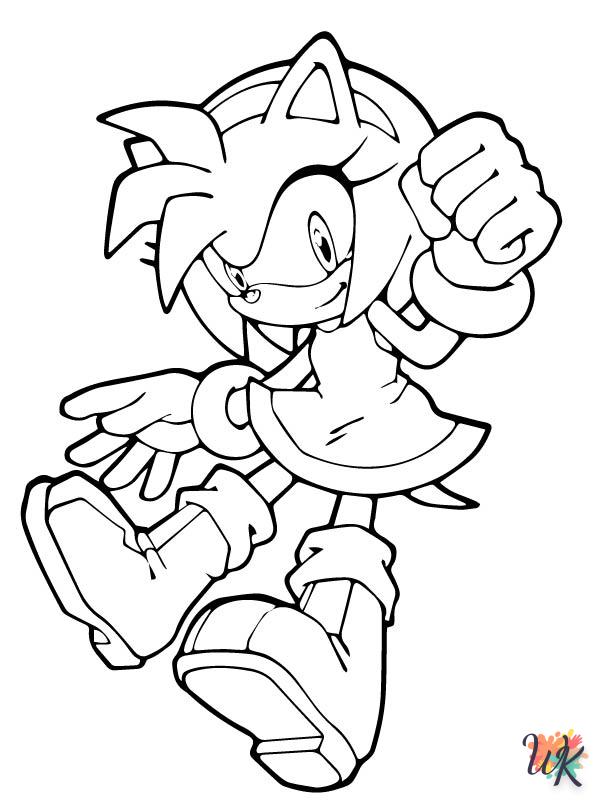 Dibujos para Colorear Sonic 9
