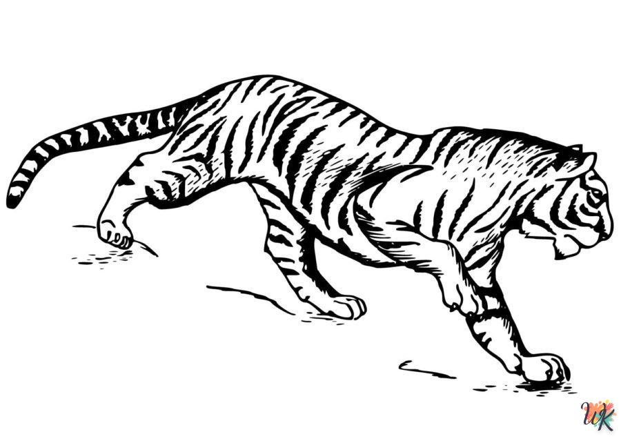 Dibujos para Colorear Tigre 101