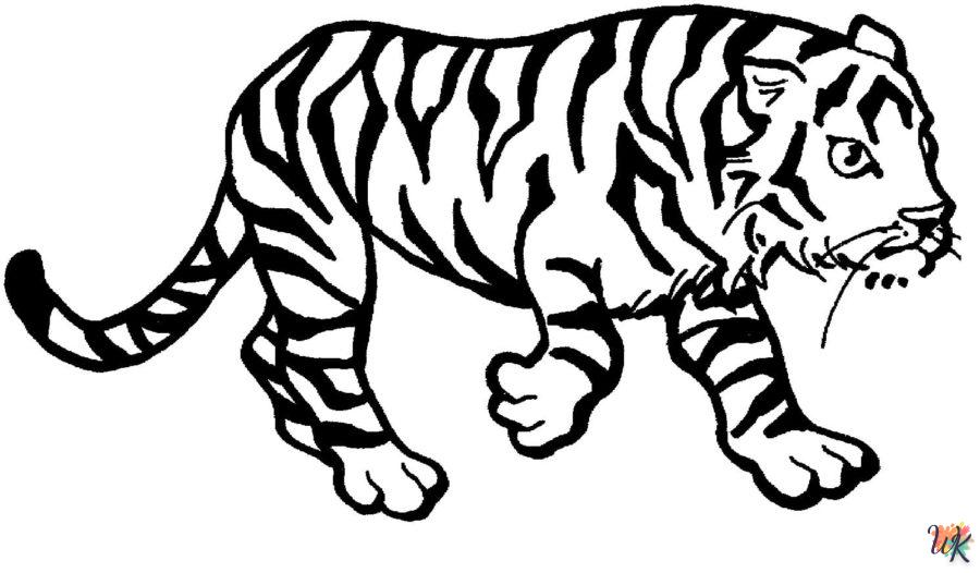 Dibujos para Colorear Tigre 102