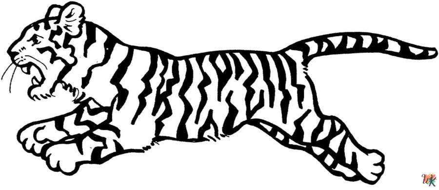 Dibujos para Colorear Tigre 111
