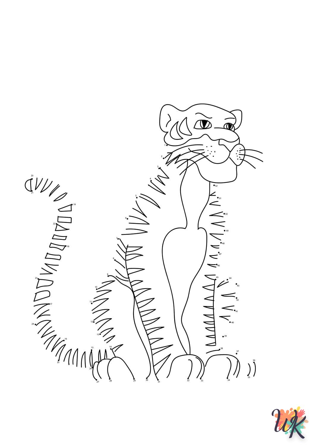 Dibujos para Colorear Tigre 120