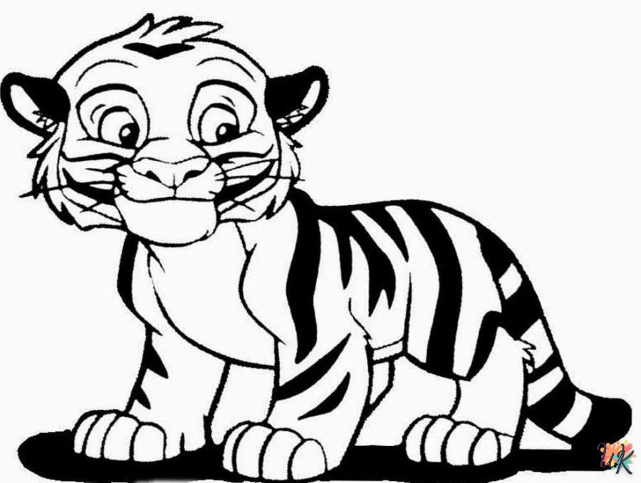 Dibujos para Colorear Tigre 21