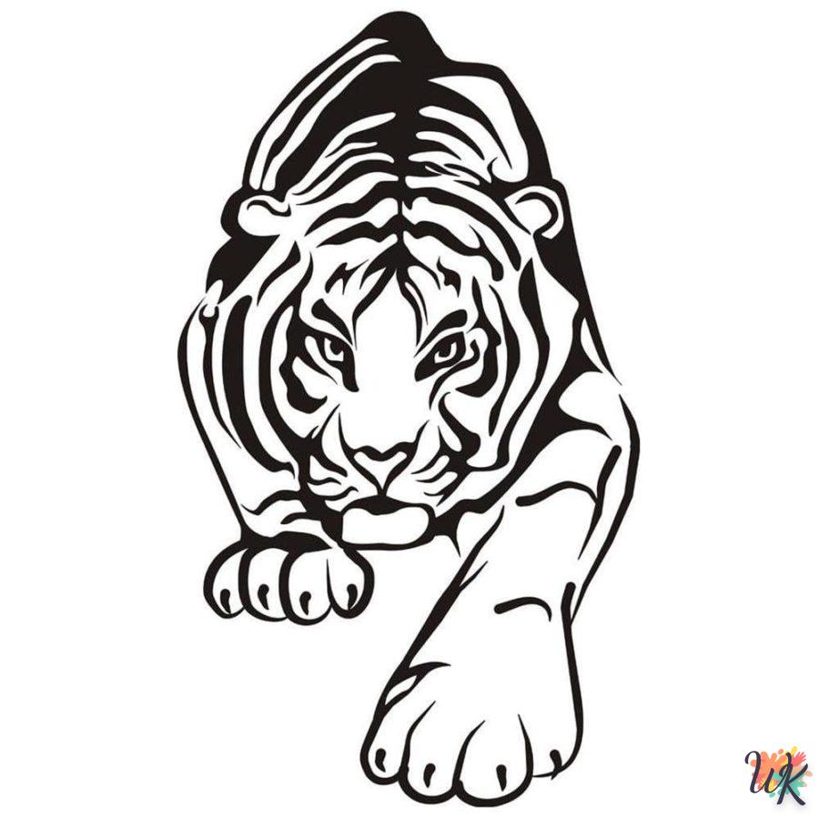 Dibujos para Colorear Tigre 22