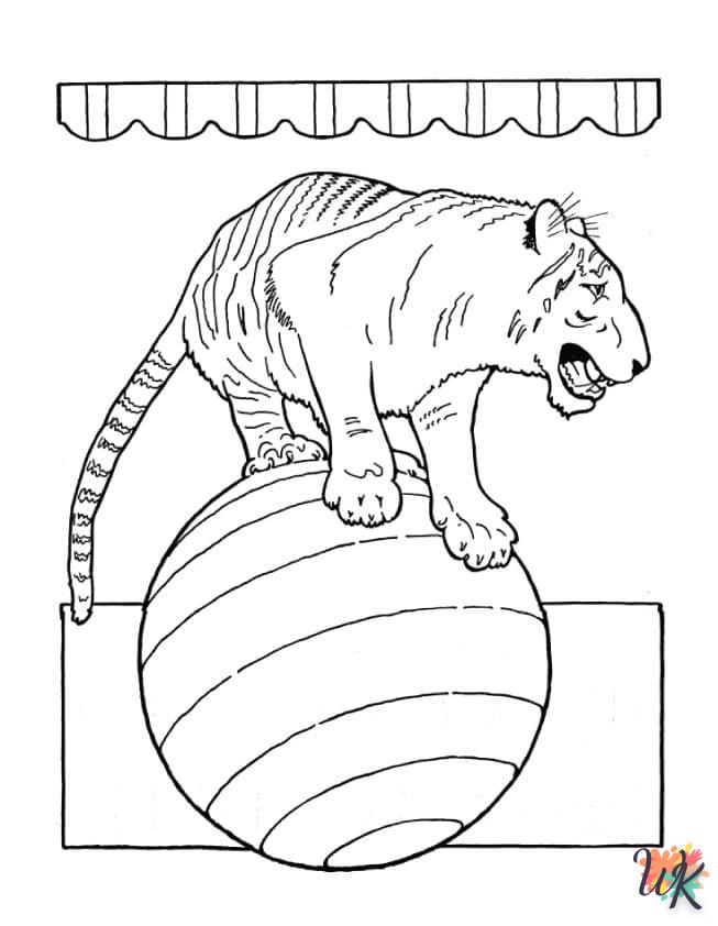 Dibujos para Colorear Tigre 24
