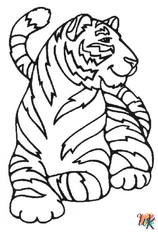 Dibujos para Colorear Tigre 25