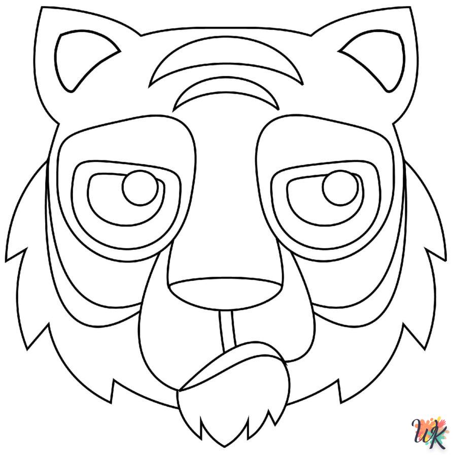 Dibujos para Colorear Tigre 3
