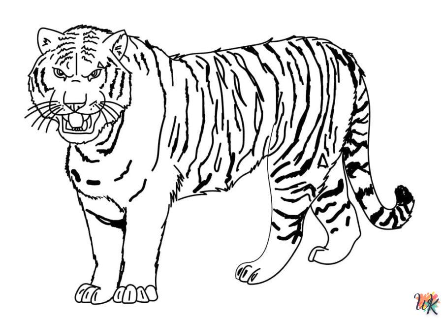 Dibujos para Colorear Tigre 30