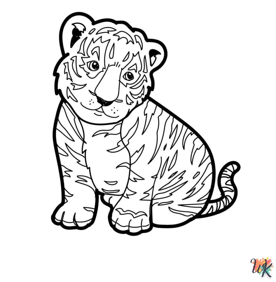 Dibujos para Colorear Tigre 31