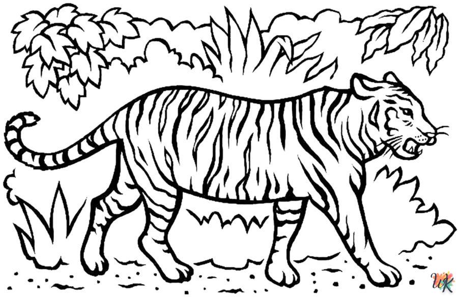 Dibujos para Colorear Tigre 35