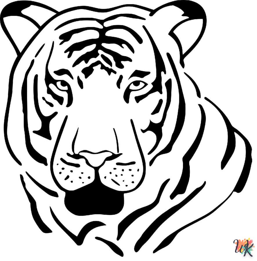 Dibujos para Colorear Tigre 4