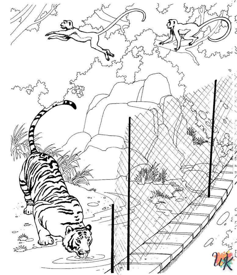 Dibujos para Colorear Tigre 47