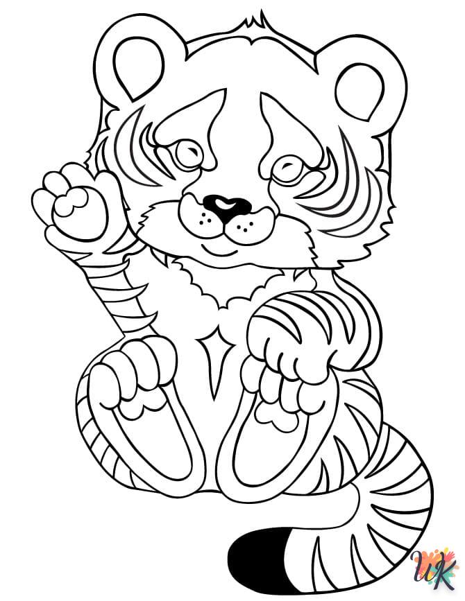 Dibujos para Colorear Tigre 57