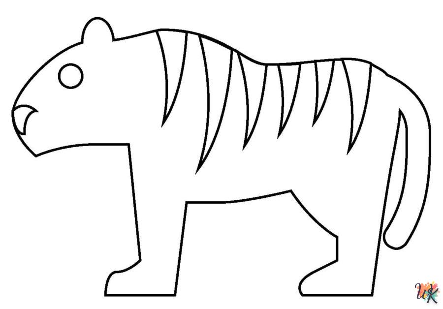 Dibujos para Colorear Tigre 58