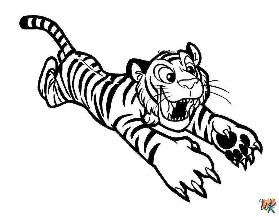 Dibujos para Colorear Tigre 59